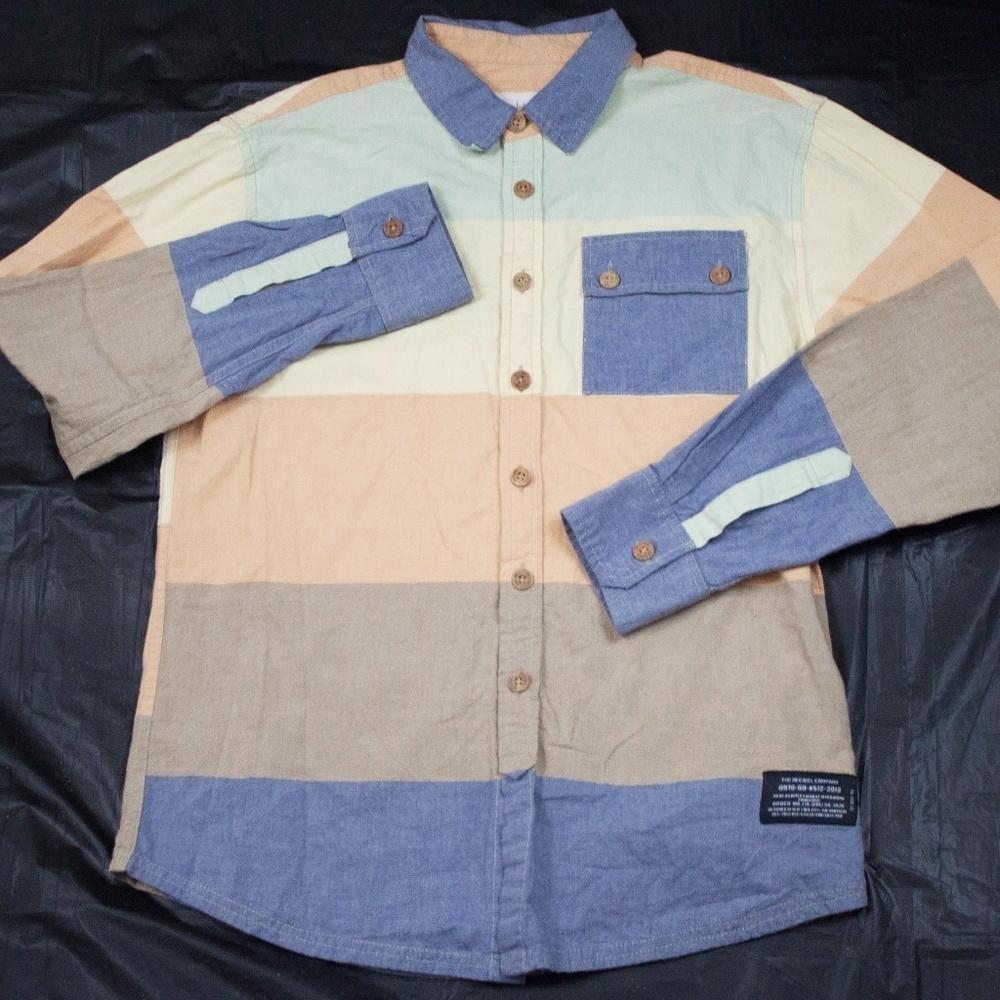 Decibel Mens‎ Long Sleeve Button Front Shirt